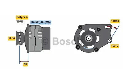 Produktbild von BOSCH 0 986 080 490 Lichtmaschine Generator LiMa 70A 14V für FIAT PANDA (169) PUNTO (188) Doblo Cargo (223) Doblo Kombi (119, 223) Panda Schrägheck