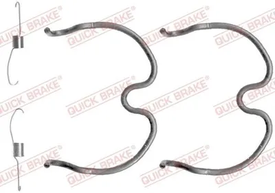 Produktbild von QUICK BRAKE Zubehörsatz Bremsbacken 105-0837 Hinten für OPEL AGILA (A) (H00)