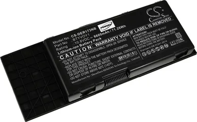 Produktbild von Dell Notebook Austauschakku BTYVOY1 Li-Ion Schwarz 11,1V 7800mAh/87Wh