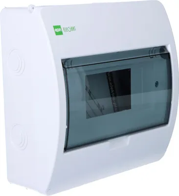 Image de ELEGANT Tableau apparent type EP 1/8, 8 modules, IP40, bornes N+PE