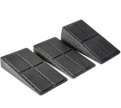 Produktbild von Wadendehner, Knieretter, Wadentrainer, Calf Stretcher, Wadenbrett, 3er Set Mobilisationskeil Dehnen, Yoga Dehnungskeile Wirbelsaeule