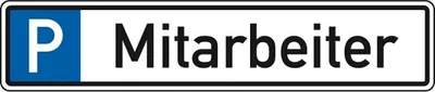 Produktbild von Dreifke® Schild I Parkplatzreservierungsschild Mitarbeiter, mit Befestigungss...