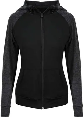Produktbild von AWDis Cool - "Zoodie" Hoodie mit durchgehendem Reißverschluss für Damen PC5329 (S) (Schwarz/Schwarzes Schiefer)