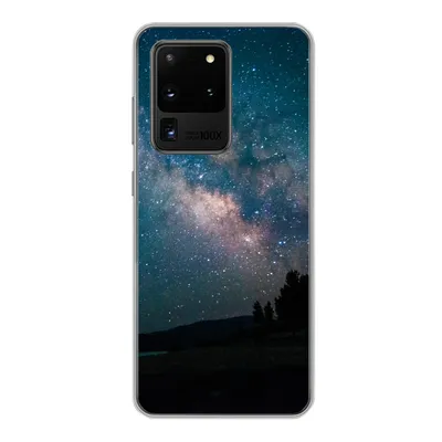 Produktbild von MuchoWow® Handyhülle Schutzhülle Hülle für Samsung Galaxy S20 Ultra Sterne - Planeten - Galaxie - Jungen - Mädchen - Kinder Silikon Softcase Handy Hülle - Karteninhaber
