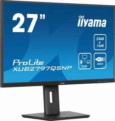 Produktbild von iiyama ProLite XUB2797QSNP-B1, LED-Monitor, (WQHD, IPS, USB-C-Dock