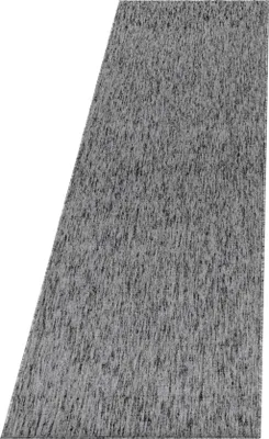 Produktbild von Teppich Läufer Wohnzimmer Grau 80x250 Unicolor - Einfarbig aus Polypropylen