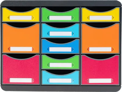 Image de Exacompta Moule de classement Storebox Multi 11 tiroirs Arlequin 313798D