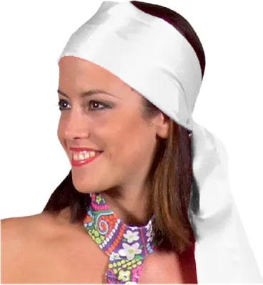 Produktbild von M210301-1 weiß Damen Herren Schärpe Band