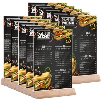 Produktbild von A5 Acryl Tischaufsteller - Set von 10 für Präsentationen
