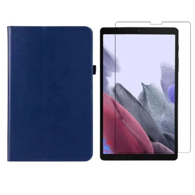 Image de 2in1 Tablet Set pour Samsung Galaxy Tab A7 Lite 2021 SM-T220 SM-T225 8.7 pouces avec Magnet Cover Auto Sleep/Wake mode veille + film de protection Housse Smart Case verre dur
