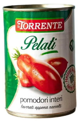Produktbild von Ganze Pelati-Tomaten 400g - La Torrente