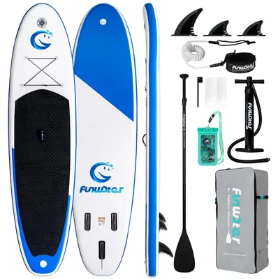 Image de Planche de stand-up paddle gonflable, avec pagaie réglable et pompe à main