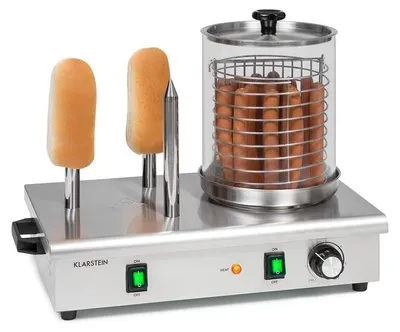 Hotdog-Maker 5 L, 600 W, 30-100 °C, Edelstahl, Silber