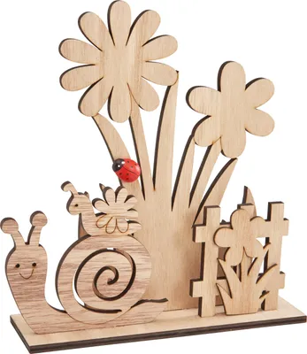 Produktbild von VBS Holz-Steckmotiv "Schneckengarten", 6-tlg