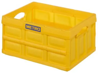 Produktbild von METRO PROFESSIONAL Transportbox, 47,5 x 35,2 x 23,5 cm, 32 L, Polypropylen, Kunststoff, gelb