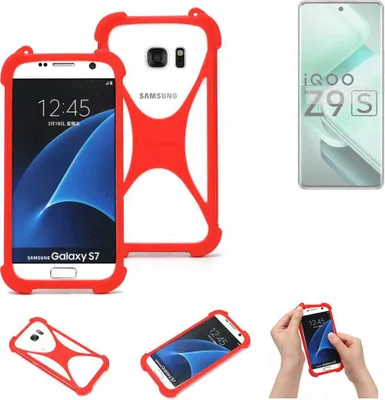 Produktbild von K-S-Trade Handy-Hülle kompatibel mit Vivo iQOO Z9s Schutz-Hülle Bumper Silikon Schutz Hülle Cover Case Silikoncase Silikonbumper TPU Softcase