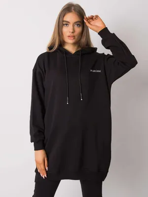 Produktbild von Relevance Langes Sweatshirt für Damen Benchabla schwarz Universal