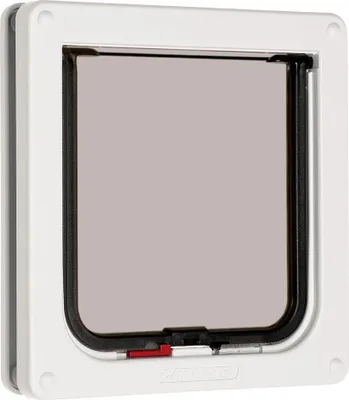 Produktbild von Verriegelbare Katzenklappe für einfache Installation in UPVC- und Holztüren - Weiß