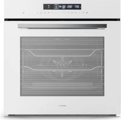 Zdjęcie produktu dla Klarstein Airjet piekarnik do zabudowy 60 cm - 72L, 13 trybów, funkcja frytkownicy, sterowanie dotykowe, klasa energetyczna A++, emalia, timer, blokada rodzicielska, urządzenie do zabudowy, białe