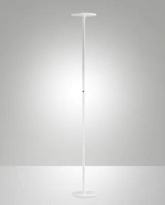 Obrázek produktu pro Regina - Kulatá nastavitelná stojací lampa LED z bílého kovu, v. 180 cm, Fabas Luce - Integrované 35 W LED světlo, CCT (3000 K - 6000 K)