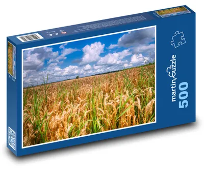 Produktbild von Puzzle 500 Blühendes Weizenfeld - martinpuzzle
