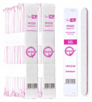 Produktbild von NAIL4U BASIC Profi-Nagelfeile 180/240 50 Stück