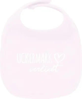 Produktbild von Huuraa Unisex Babylatz Uckermark verliebt Geschenk Babypink  Baumwolle Uckermark Mitbringsel