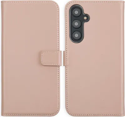 Produktbild von Selencia Echtleder Klapphülle Samsung Galaxy S24 FE - Dusty Pink