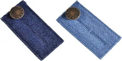 Produktbild von 2 x Bunderweiterung Jeans Hosenerweiterung Rockerweiterung mit Knopf
