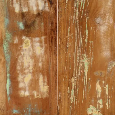 Image de vidaXL Table de salle à manger 160x80x75 cm Vieux bois massif