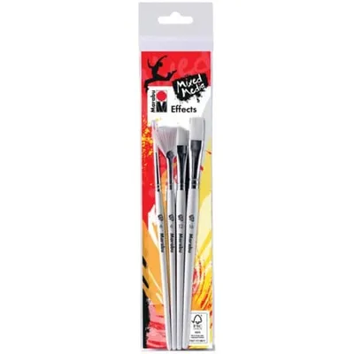 Produktbild von Marabu Künstlerpinsel Effects Pinsel-Set 4-teilig