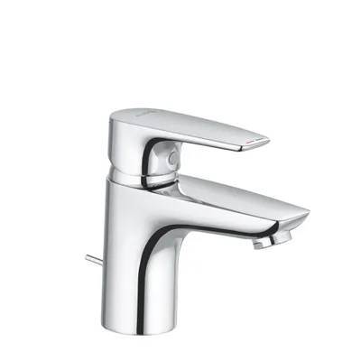 Produktbild von Kludi Waschtisch-Einhandmischer 75 PURE&SOLID DN 15 Ablaufgarnitur G 1 1/4" chrom