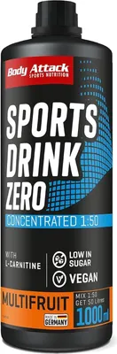 Zdjęcie produktu dla Body Attack Sports Drink Zero - 1000 ml wieloowocowy