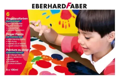 Produktbild von Eberhard Faber EFAColor, Schwarz, Blau, Grün, Rot, Weiß, Gelb, 100 ml