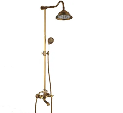 Produktbild von LAUFERI MASSALIA goldene Wand-Brausebatterie