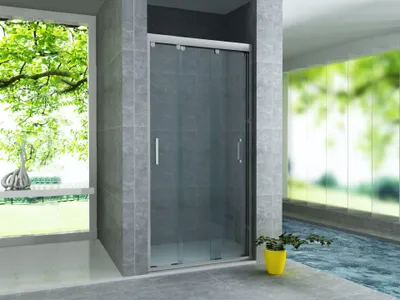 Produktbild von BELVIT Duschabtrennung 3 Schiebetüren 8mm ESG Glas Nano 80x200 cm