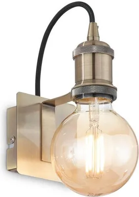 Produktbild von Ideal Lux FRIDA Wandleuchte E27 dimmbar Brüniert 163321