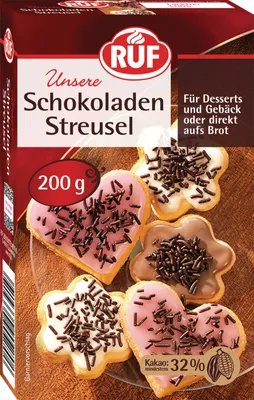 Produktbild von RUF Schokoladen Streusel 200g
