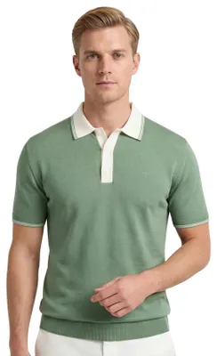 Produktbild von Gant Modal-Mischung SS Polo kurzärmelig grün creme