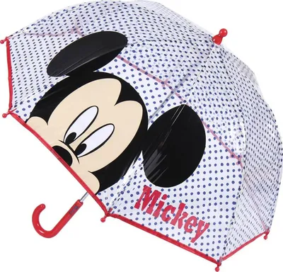 Zdjęcie produktu dla Parasol Myszka Miki czerwony 100% POE
