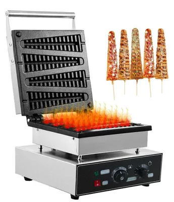 Waffeleisen, 4er, 1750 W, einstellbare Temperatur, Antihaft-Backform