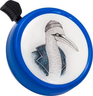 Produktbild von Liix Fahrradklingel Big Colour Bell , Hipster Seagull - Blau