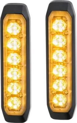 Immagine prodotto di Lampeggiante 24 V LED giallo ambra HELLA universale per vari veicoli.