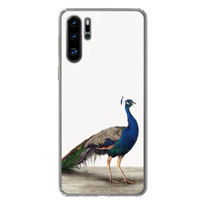 Produktbild von MuchoWow® Handyhülle Schutzhülle Hülle für Huawei P30 Pro Pfau - Federn - Vogel - Kinder - Jungen - Mädchen Silikon Softcase Handy Hülle - Schutzdeckel