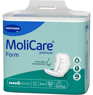 Image de Hartmann Molicare Premium Form 5 gouttes - 1 paquet de 32 protections