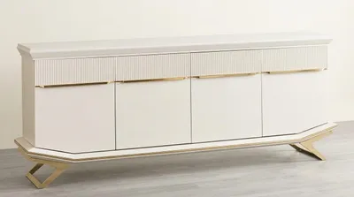 Productafbeelding van Console. Modern, wit, nieuw, comfortabel, praktisch, geschikt voor de woonkamer, ruim