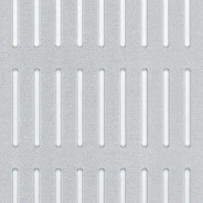 Zdjęcie produktu dla Alberts 466848 Płyta perforowana, szczelina, aluminium, anodowane na srebrno, 250 x 500 x 0,8 mm