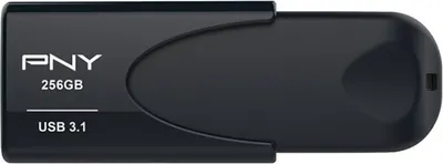 Produktbild von PNY Attache 4 Laufwerk flash USB 256 GB USB Typ A 3.2 Gen 1 (3.1 Gen 1) Schwarz