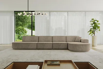 Produktbild von ALTDECOR Ecksofa in L-Form MARI-L3-v3 - 413x171x83 cm Braun - Corner Sofa Bett Eckcouch Couch Wohnlandschaft Cauchsofa