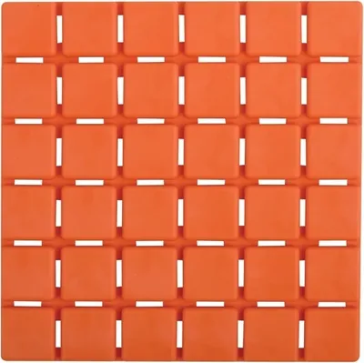 Produktbild von Set Of 6 Non-Slip Bath Mat Quandro Orange